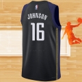 Camiseta Indiana Pacers James Johnson NO 16 Ciudad 2022-23 Azul