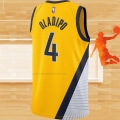 Camiseta Indiana Pacers Victor Oladipo NO 4 Statement 2020-21 Amarillo