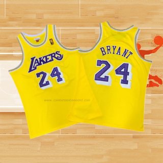 Camiseta Los Angeles Lakers Kobe Bryant NO 24 Amarillo