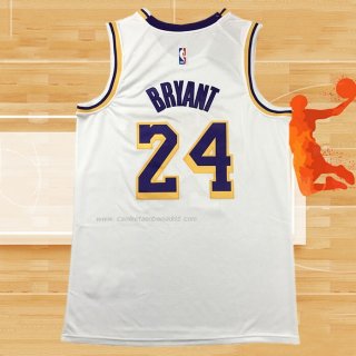 Camiseta Los Angeles Lakers Kobe Bryant NO 24 Association 2018-19 Blanco