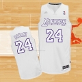 Camiseta Los Angeles Lakers Kobe Bryant NO 24 Christmas Day Blanco