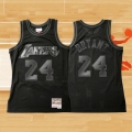 Camiseta Los Angeles Lakers Kobe Bryant NO 24 Hardwood Classics Negro