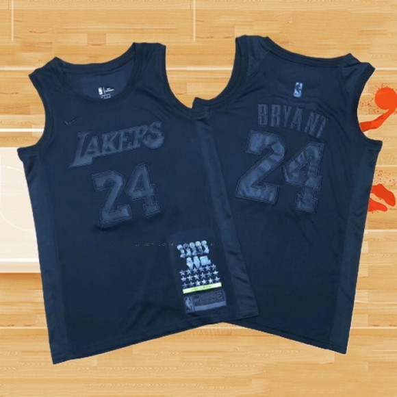 Camiseta Los Angeles Lakers Kobe Bryant NO 24 MVP Negro