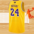 Camiseta Los Angeles Lakers Kobe Bryant NO 8 24 Amarillo