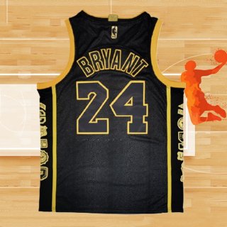 Camiseta Los Angeles Lakers Kobe Bryant NO 8 24 Retirement Negro