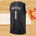 Camiseta Los Angeles Clippers James Harden NO 1 Statement 2021-22 Negro