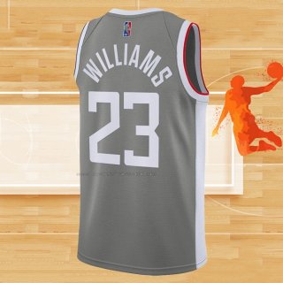 Camiseta Los Angeles Clippers Lou Williams NO 23 Earned 2020-21 Gris