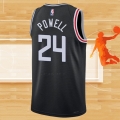 Camiseta Los Angeles Clippers Norman Powell NO 24 Ciudad 2022-23 Negro