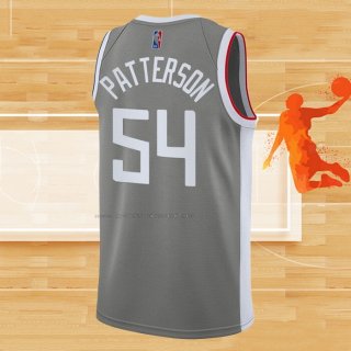 Camiseta Los Angeles Clippers Patrick Patterson NO 54 Earned 2020-21 Gris