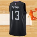 Camiseta Los Angeles Clippers Paul George NO 13 Statement 2019-20 Negro