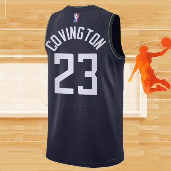 Camiseta Los Angeles Clippers Robert Covington NO 23 Ciudad 2023-24 Azul