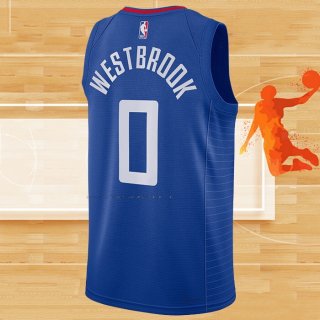 Camiseta Los Angeles Clippers Russell Westbrook NO 0 Icon 2022-23 Azul