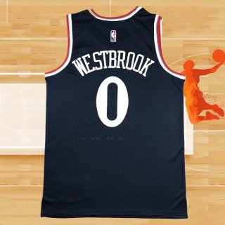 Camiseta Los Angeles Clippers Russell Westbrook NO 0 Icon 2024-25 Azul