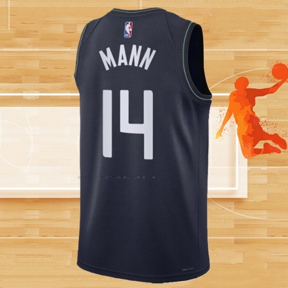 Camiseta Los Angeles Clippers Terance Mann NO 14 Ciudad 2023-24 Azul