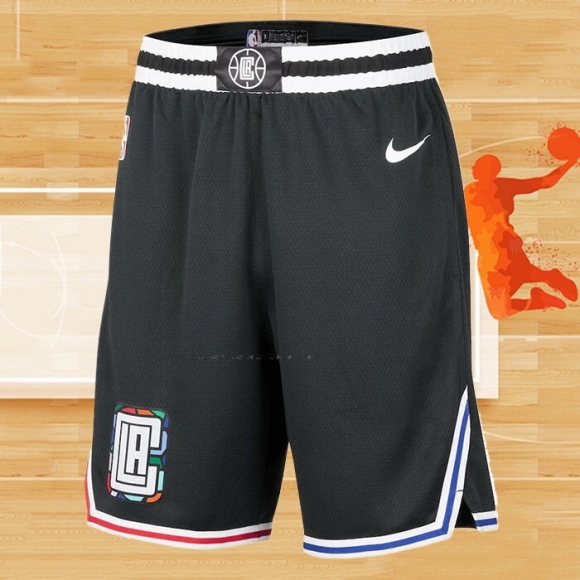 Pantalone Los Angeles Clippers Ciudad 2022-23 Negro