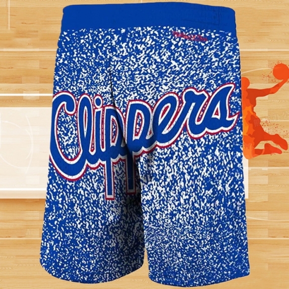 Pantalone Los Angeles Clippers Mitchell & Ness 1984 Azul