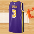 Camiseta Los Angeles Lakers Anthony Davis NO 3 Statement Violeta