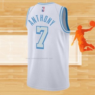 Camiseta Los Angeles Lakers Carmelo Anthony NO 7 Ciudad 2021-22 Blanco