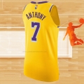 Camiseta Los Angeles Lakers Carmelo Anthony NO 7 Icon Autentico Amarillo