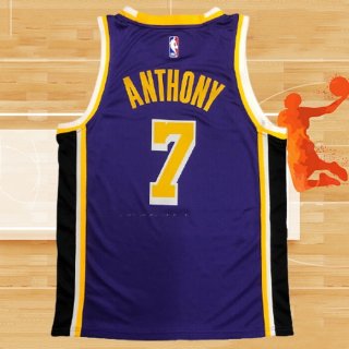 Camiseta Los Angeles Lakers Carmelo Anthony NO 7 Statement 2020-21 Violeta