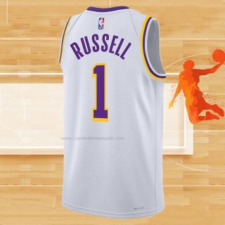 Camiseta Los Angeles Lakers D'Angelo Russell NO 1 Association 2022-23 Blanco