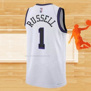 Camiseta Los Angeles Lakers D'Angelo Russell NO 1 Ciudad 2022-23 Blanco