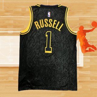 Camiseta Los Angeles Lakers D'Angelo Russell NO 1 Mamba 2021-22 Negro