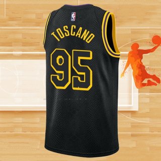 Camiseta Los Angeles Lakers Juan Toscano-Anderson NO 95 Mamba 2021-22 Negro