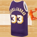 Camiseta Los Angeles Lakers Kareem Abdul-Jabbar NO 33 Mitchell & Ness 1983-84 Violeta