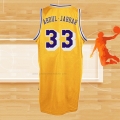 Camiseta Los Angeles Lakers Kareem Abdul-Jabbar NO 33 Retro Amarillo