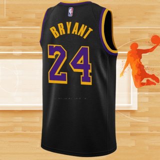 Camiseta Los Angeles Lakers Kobe Bryant NO 24 Earned 2020-21 Negro