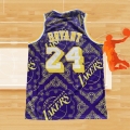 Camiseta Los Angeles Lakers Kobe Bryant NO 24 Mitchell & Ness 2007-08 Violeta2