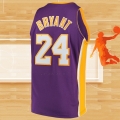 Camiseta Los Angeles Lakers Kobe Bryant NO 24 Mitchell & Ness 2008-09 Violeta