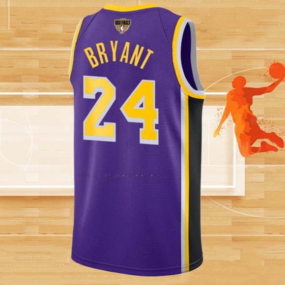 Camiseta Los Angeles Lakers Kobe Bryant NO 24 Statement 2021-22 Violeta