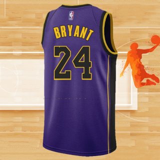 Camiseta Los Angeles Lakers Kobe Bryant NO 24 Statement 2022-23 Violeta