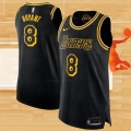 Camiseta Los Angeles Lakers Kobe Bryant NO 8 Black Mamba Autentico Negro