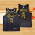 Camiseta Los Angeles Lakers Kobe Bryant NO 8 Crenshaw Black Mamba Negro