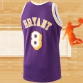 Camiseta Los Angeles Lakers Kobe Bryant NO 8 Mitchell & Ness 1996-97 Violeta