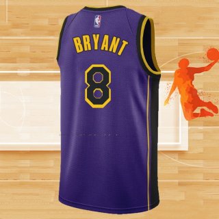 Camiseta Los Angeles Lakers Kobe Bryant NO 8 Statement 2022-23 Violeta