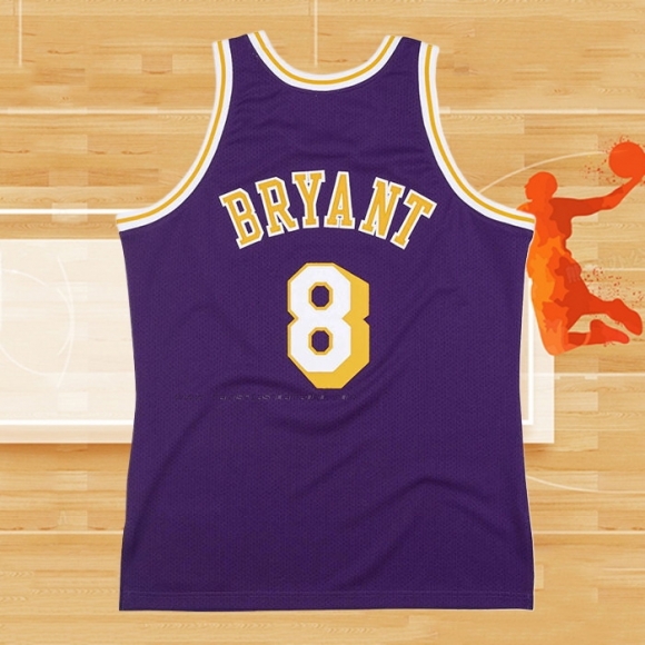 Camiseta Los Angeles Lakers Kobe Bryant NO 8 Violeta