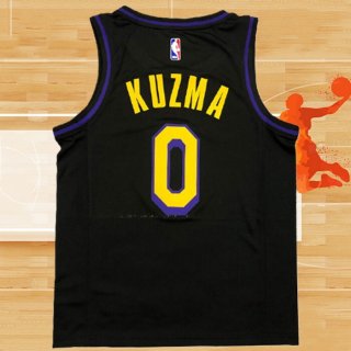 Camiseta Los Angeles Lakers Kyle Kuzma NO 0 Ciudad 2019-20 Negro