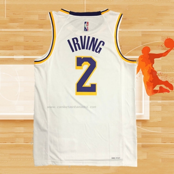 Camiseta Los Angeles Lakers Kyrie Irving NO 2 Association Blanco