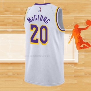 Camiseta Los Angeles Lakers Mac McClung NO 20 Association 2021-22 Blanco