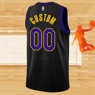 Camiseta Los Angeles Lakers Personalizada Ciudad 2023-24 Negro