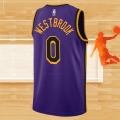 Camiseta Los Angeles Lakers Russell Westbrook NO 0 Statement 2022-23 Violeta