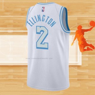 Camiseta Los Angeles Lakers Wayne Ellington NO 2 Ciudad 2021-22 Blanco