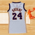 Camiseta Mujer Los Angeles Lakers Kobe Bryant NO 24 Blanco