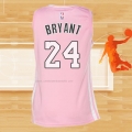 Camiseta Mujer Los Angeles Lakers Kobe Bryant NO 24 Rosa