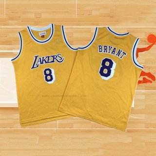 Camiseta Nino Los Angeles Lakers Kobe Bryant NO 8 Icon 2018-19 Amarillo