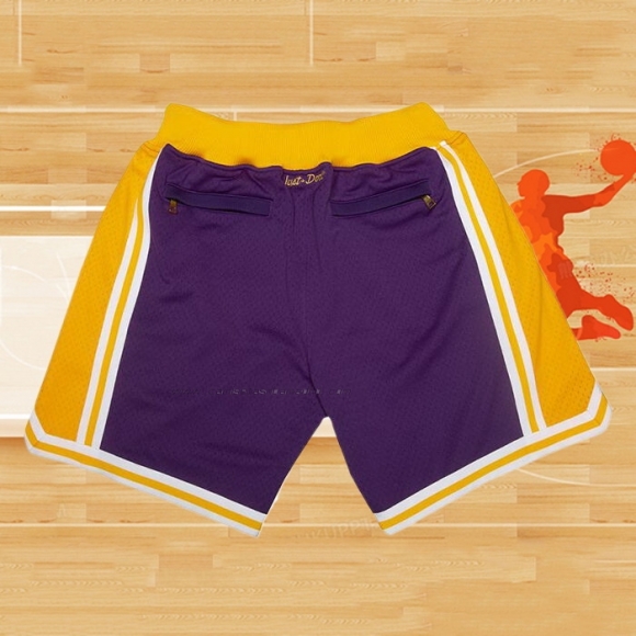 Pantalone Los Angeles Lakers Amarillo Violeta